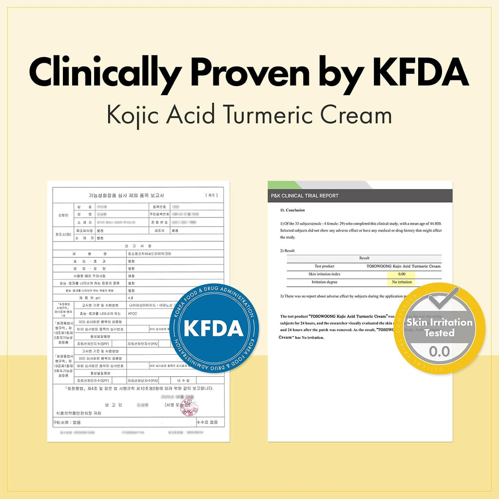 Kojic Acid Turmeric Cream for Dark Spots & Hyperpigmentation