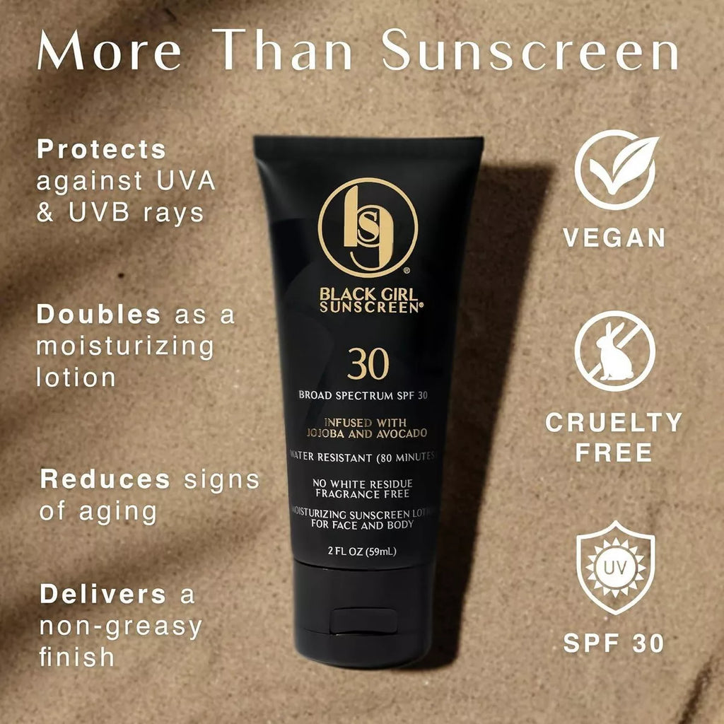 Black Girl Sunscreen Broad Spectrum Infused with Jojoba Oil - SPF 30 - 3 Fl Oz