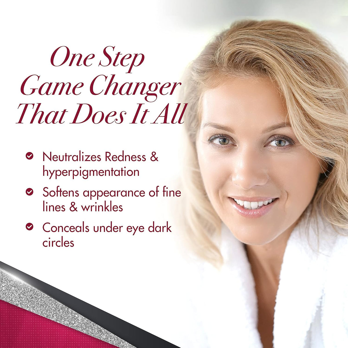 Beauty Neutralizing Creme - Concealer Makeup and Corrector - Even Skin Tone, Face Cover Up, and under Eye Dark Circle Concealer - Neutralized Redness, Softens Appearance of Fine Lines and Wrinkles