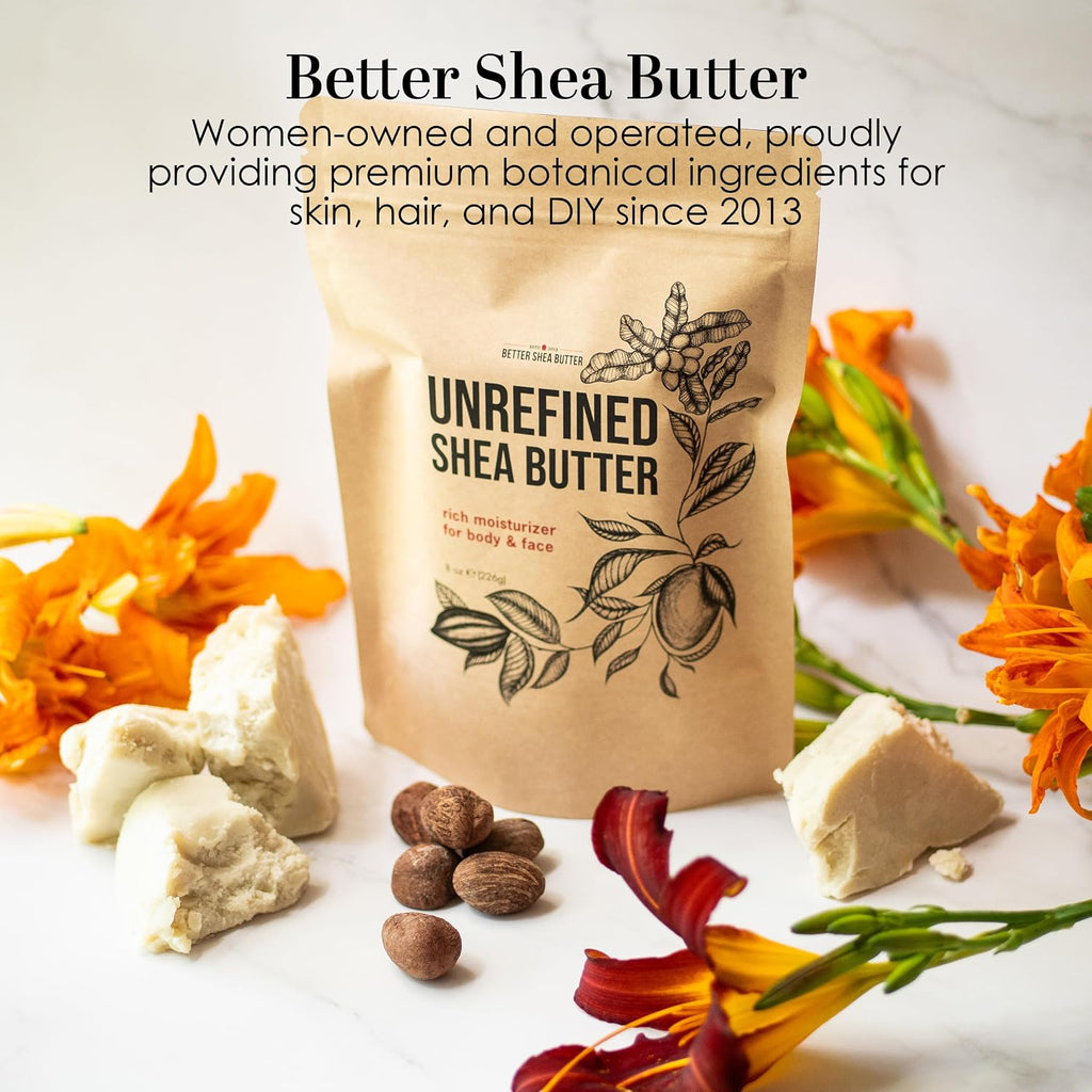 Raw Shea Butter – 100% Pure Unrefined African Shea Butter, 1 Lb Block